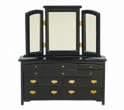 SLAT DRESSER W/TRIPLE MIR