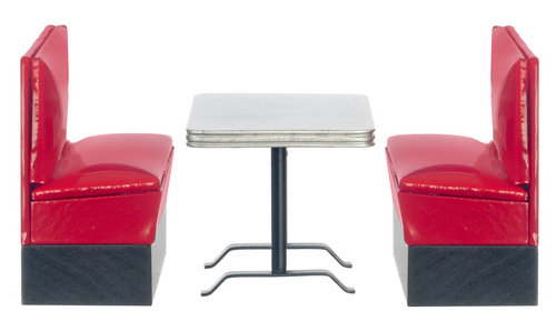 1950'S BOOTH SET/3/RED