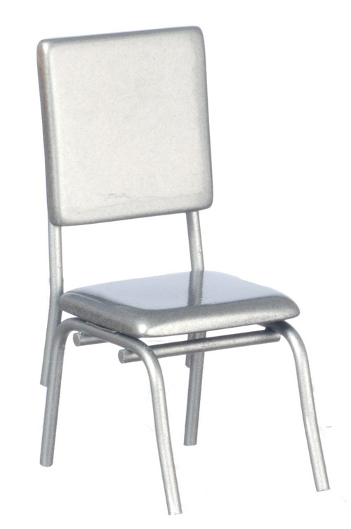 1950'S STYLE SILVER CHAIR