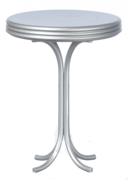ROUND TALL TABLE/SILVER