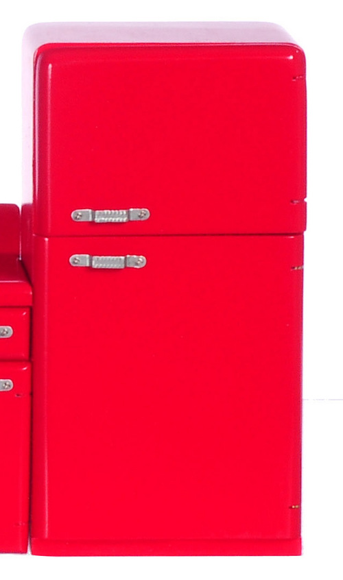 1950'S REFRIGERATOR/RED