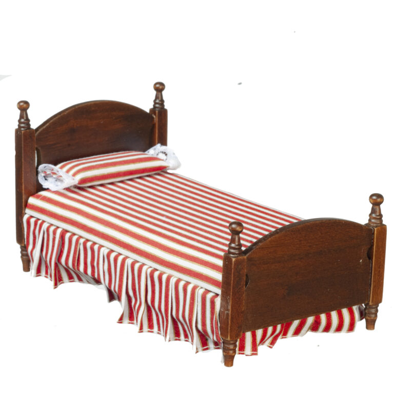 SINGLE BED/RED STRIPE/WAL