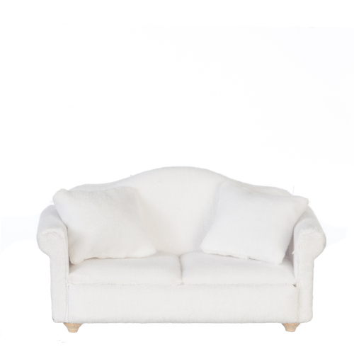 SOFA W/PILLOWS/WHITE