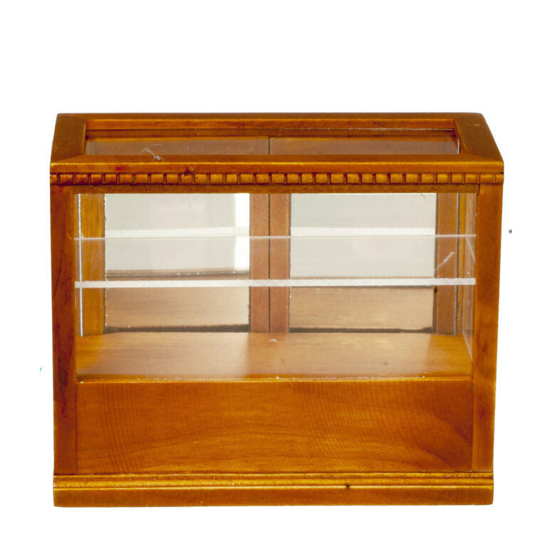 RECT.DISPLAY CASE/WALNUT