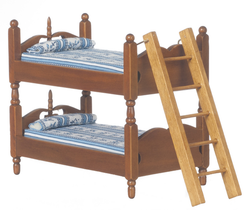 BUNKBEDS W/LADDER/BL/WALN