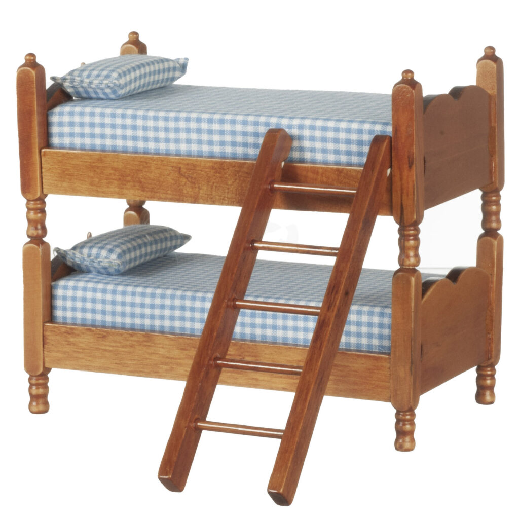 BUNKBEDS W/LADDER/WALNUT