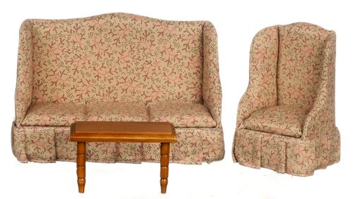 LIVING ROOM SET/3/WALNUT