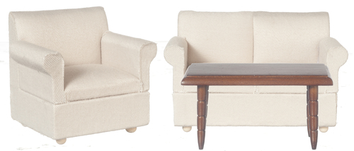 LIVING ROOM SET/3/WALNUT
