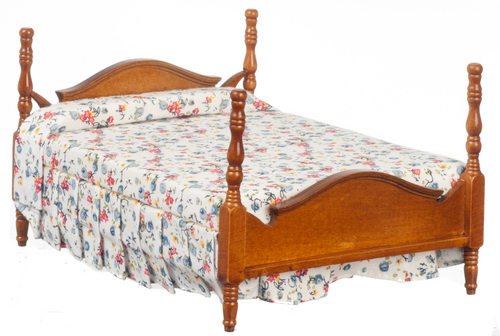DOUBLE BED/WALNUT/CS