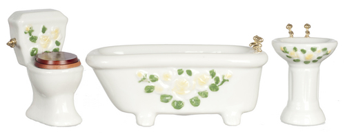 YELLOW FORAL BATH ST/3/C