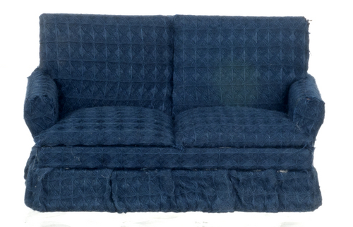 TRADITIONAL LOVESEAT/BLUE