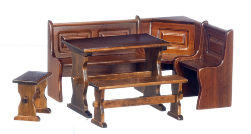 NOOK DINING SET/6/WALNUT