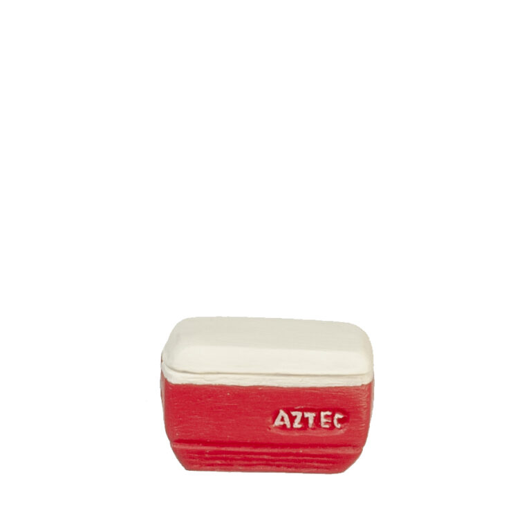 SMALL COOLER WITH LID/RED