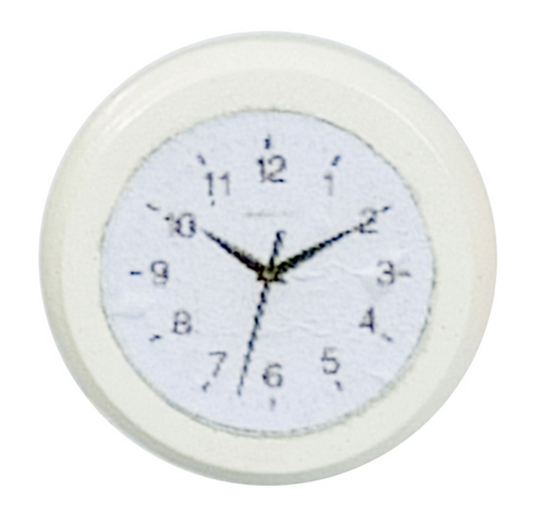 WALL CLOCK/WHITE