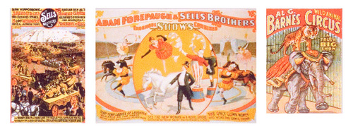 CIRCUS POSTERS SET