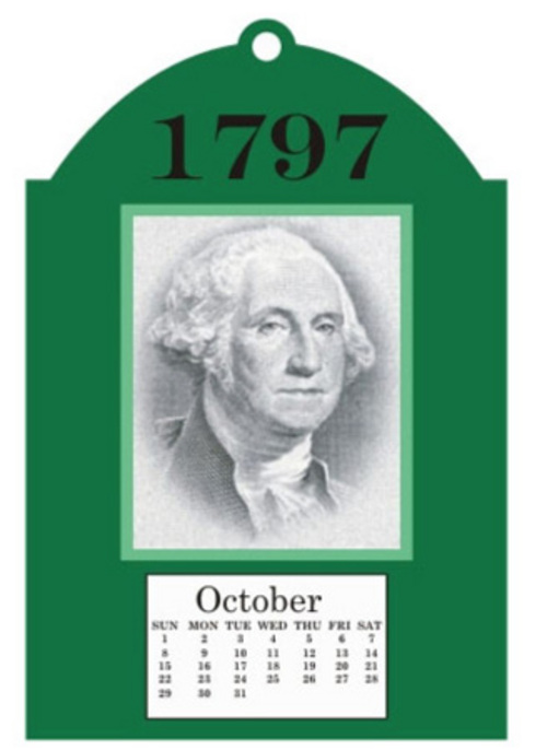 1797 WASHINGTON CALENDAR