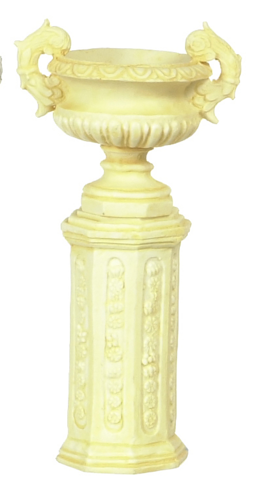 URN/IVORY ANCIENT W/BASE