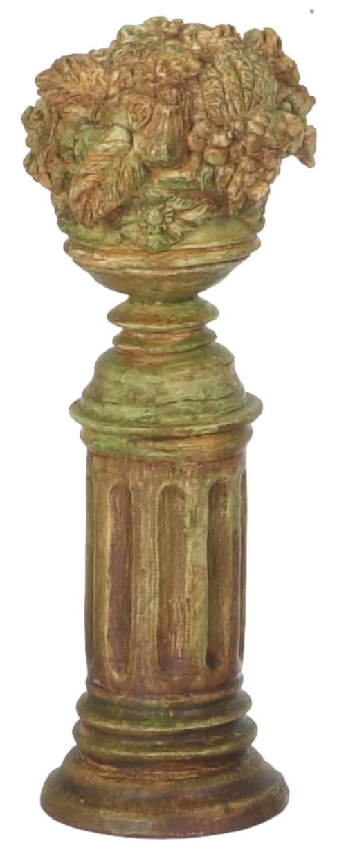 FRUIT PEDESTAL/AGED