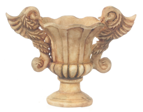 WINGED ANGEL URN/AGED