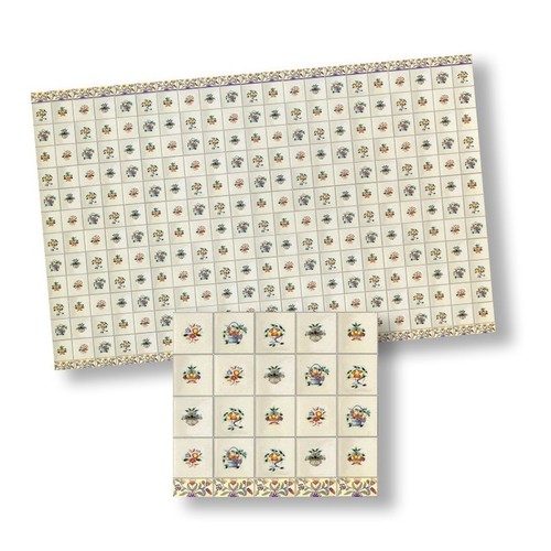 1/2in.FLOWER DELFT TILE