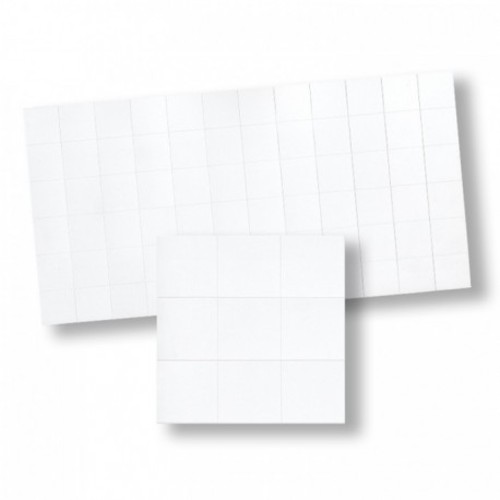 MOSAIC TILE/MATTE WHITE