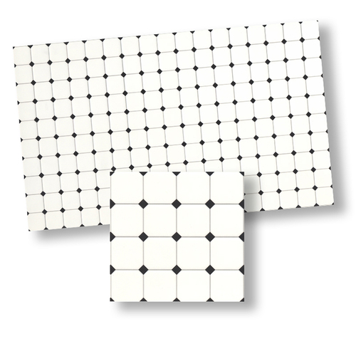 WALL TILE/BLACK RHOMBUS