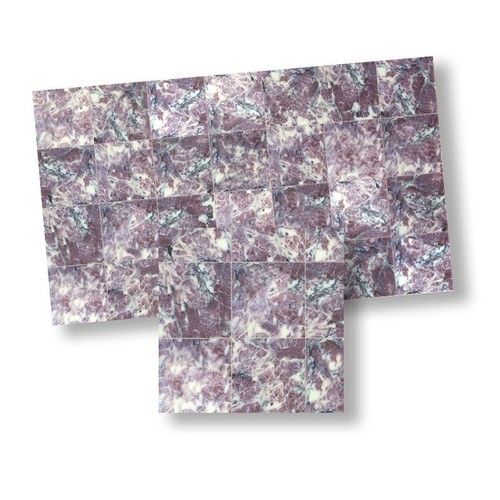 FAUX MARBLE TILE/LILAC