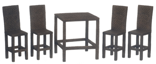 WICKER HI-TOP DINING ST/5